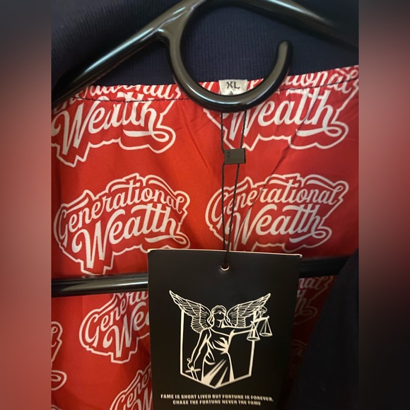 NWT Fame and Fortune Generational Wealth Varsity Jacket XL - Picture 6 of 8